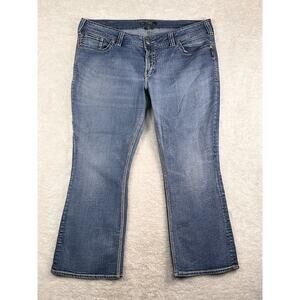 Women's Silver Suki Surplus Mid Rise Boot Cut Jeans 22x30 Style # W9517SJB241